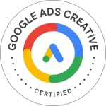 Certificado Google Ads em criativos