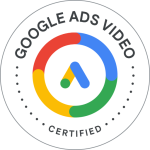 Certificado Google Ads em campanha de video